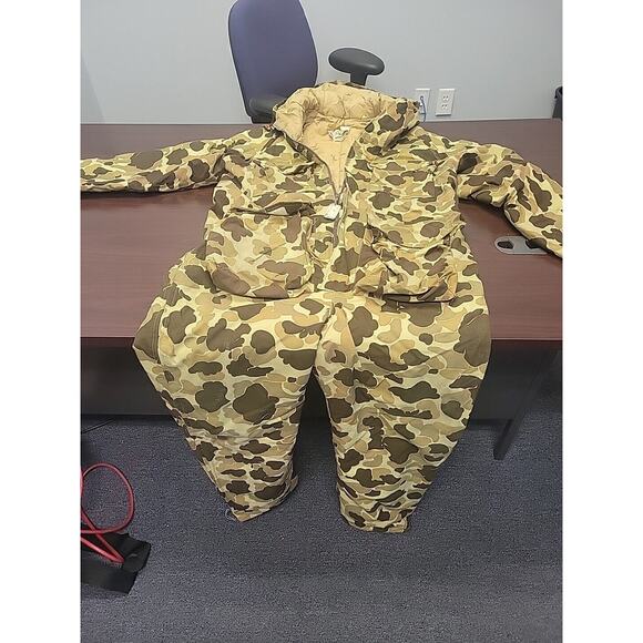 Cabelas Thinsulate Filled Full Front Zip Camo Camouflage Men's Xl Zip Up Suit - Picture 1 of 7